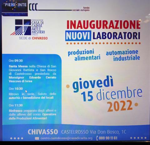 inaugurazione laboratori chivasso